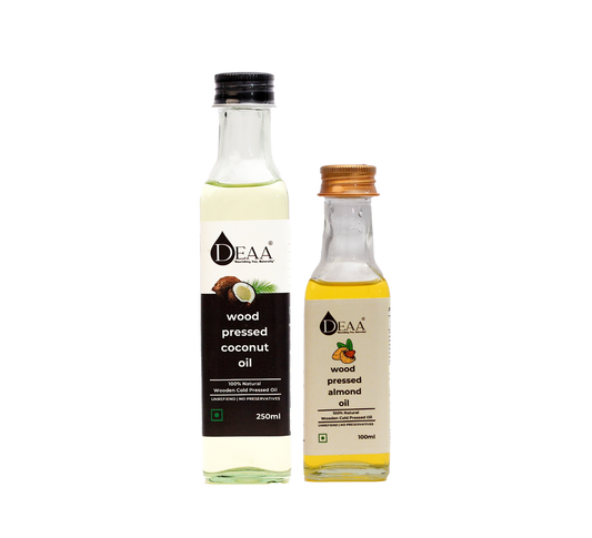 DEAA Combo 250ml Coconut Oil + 100ml Almond Oil