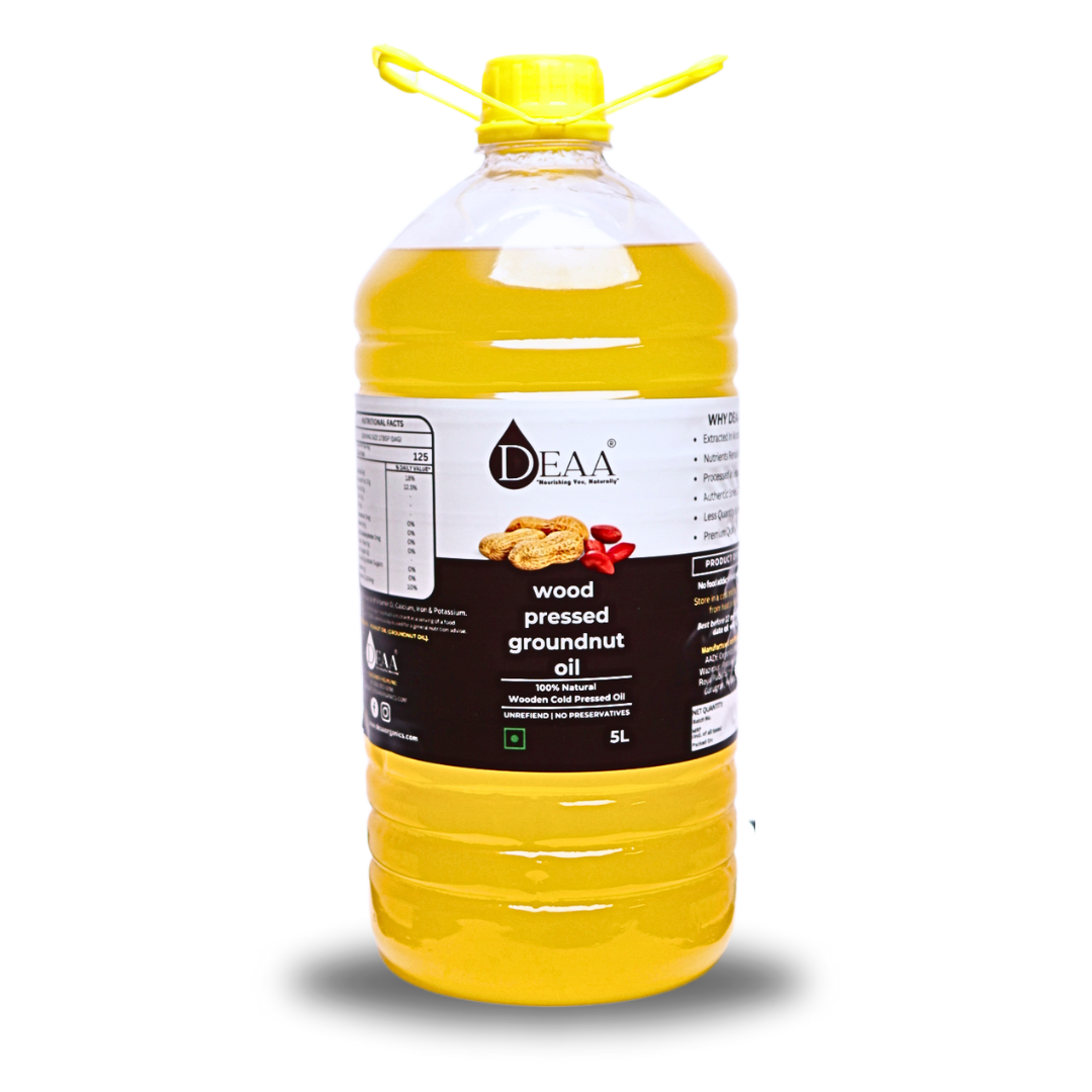 Wood-Pressed Groundnut Oil 5Ltr