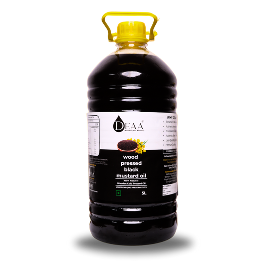 Wood-Pressed Black Mustard Oil 5Ltr