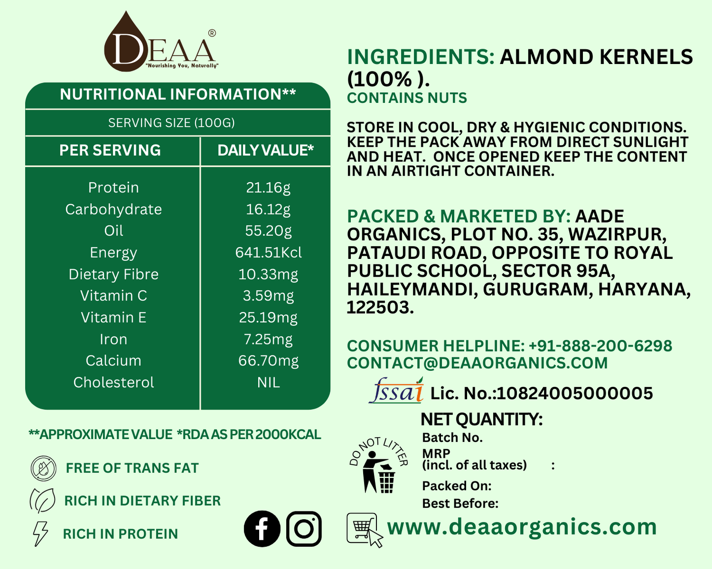 DEAA Mamra Giri (Almonds) - The Epitome of Luxurious Nut Indulgence