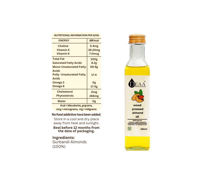 DEAA Combo 500ml Coconut Oil + 250ml Almond Oil