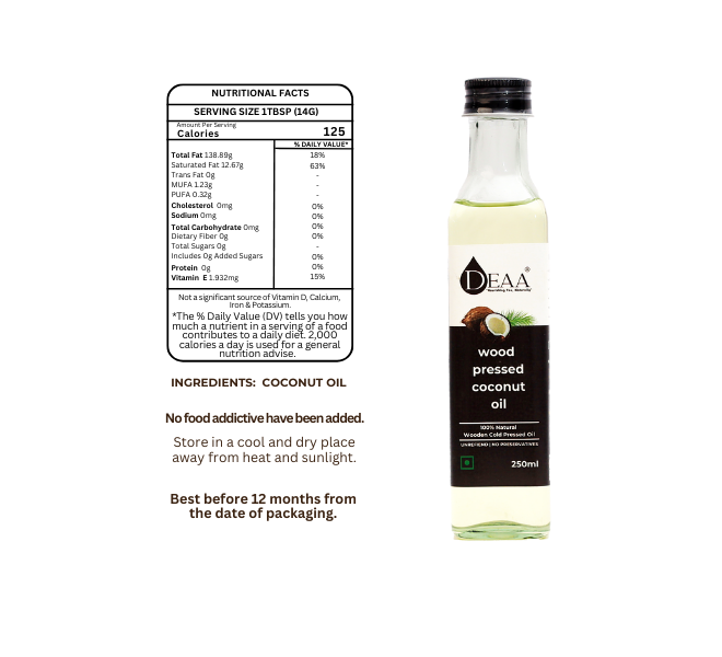 DEAA Wood-Pressed Trial Pack 100ml Each. 100% Pure, Natural & Chemical Free