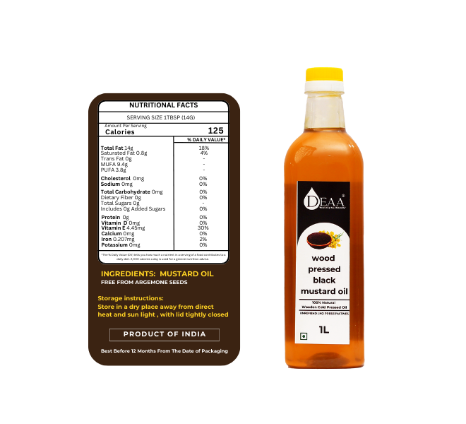 DEAA Wood-Pressed Trial Pack 100ml Each. 100% Pure, Natural & Chemical Free