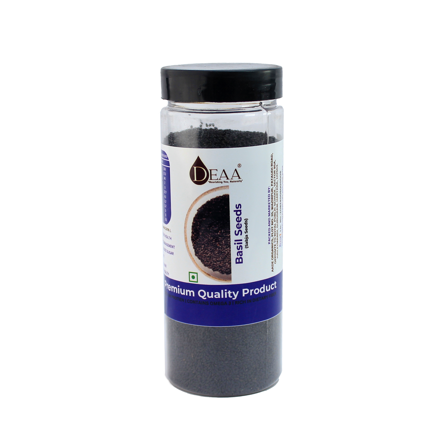DEAA Basil (Sabja) Seeds 200g- Unveiling the Nutritional Marvels of DEAA Basil Seeds