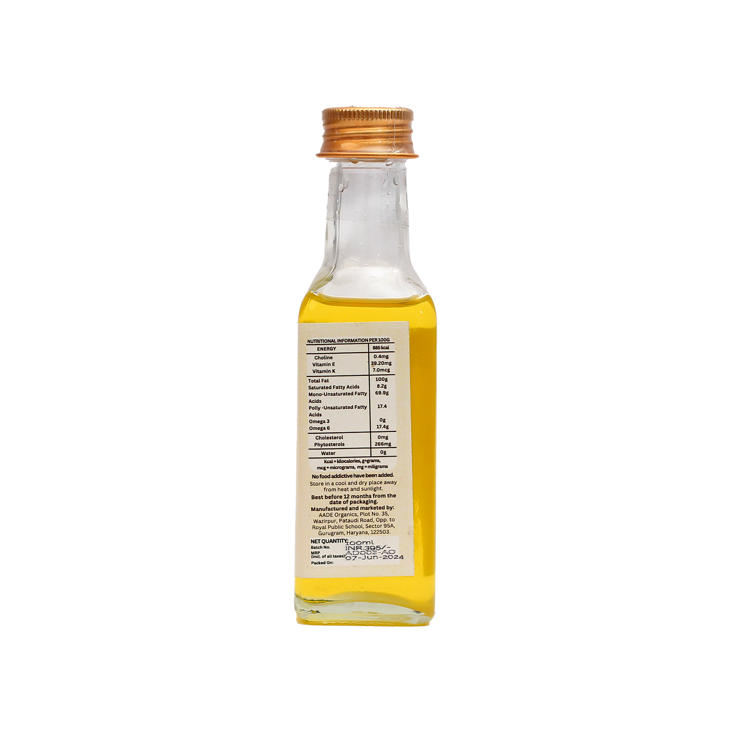 DEAA Wood-Pressed Almond Oil - 100% Pure, Natural & Chemical Free