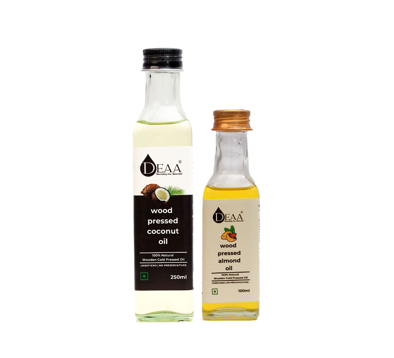 Save More With DEAA Combos 250ml Coconut Oil + 100ml Almond Oil