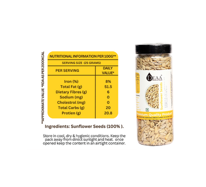 Save More With DEAA Super Seeds Combo 200g Each Chia Seeds, Sunflower Seeds, Pumpkin Seeds, Flax Seeds