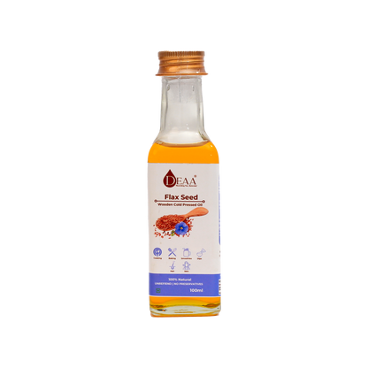 DEAA Wood-Pressed Flaxseed Oil 100% Pure, Natural & Chemical Free