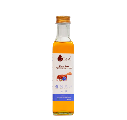 DEAA Wood-Pressed Flaxseed Oil 100% Pure, Natural & Chemical Free