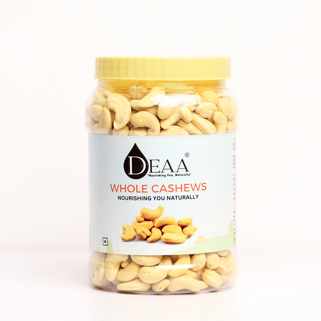 DEAA Premium Cashew Nuts - Creamy Indulgence, Naturally Superior